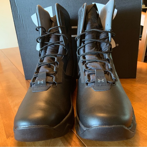 NWB Under Armour Men’s Stellar G2 Black Tactical Boots Sz 14 - Picture 2 of 11